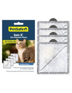 Filtros de Fuente para Mascotas PetSafe Ion-X, Paquete de 4