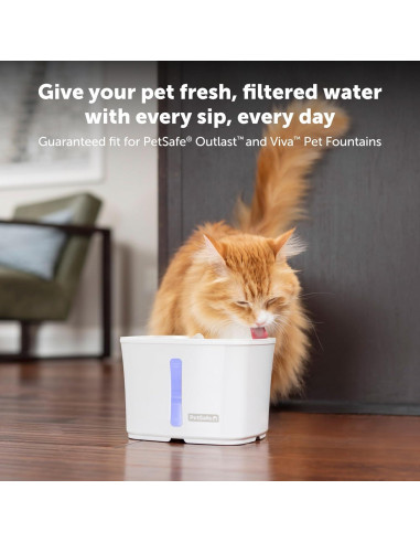 Filtros de Fuente para Mascotas PetSafe Ion-X, Paquete de 4