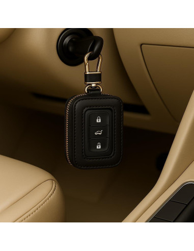 Funda Universal para Llave de Auto AC4 - Cuero Duradera 10x6cm