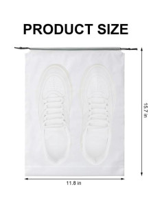 Bolsas para zapatos de viaje transparentes impermeables 2 piezas 2