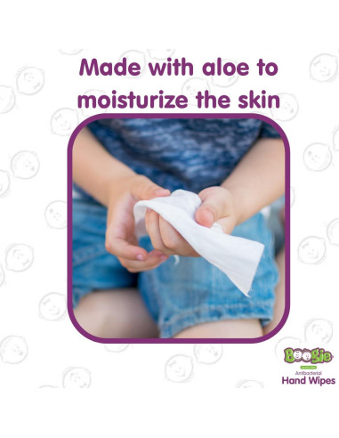 Toallitas Antibacteriales Boogie Hipoalergénicas 100 Unidades