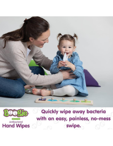 Toallitas Antibacteriales Boogie Hipoalergénicas 100 Unidades