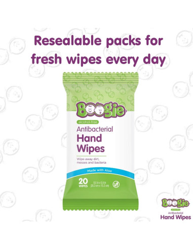 Toallitas Antibacteriales Boogie Hipoalergénicas 100 Unidades