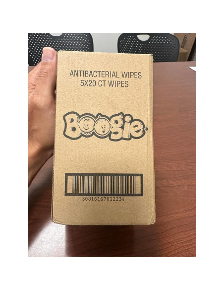 Toallitas Antibacteriales Boogie Hipoalergénicas 100 Unidades