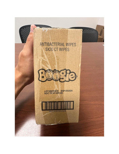 Toallitas Antibacteriales Boogie Hipoalergénicas 100 Unidades