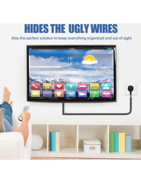 Cubierta de Cable Autoadhesiva DBHXXMB-HH 1.01m Negra