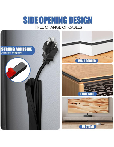 Cubierta de Cable Autoadhesiva DBHXXMB-HH 1.01m Negra