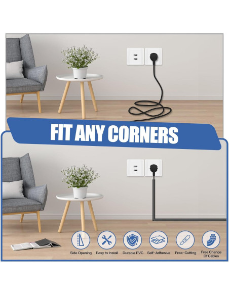 Cubierta de Cable Autoadhesiva DBHXXMB-HH 1.01m Negra