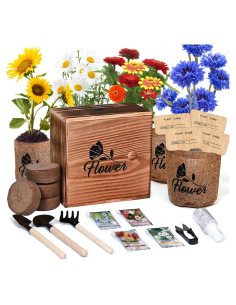 Kit de Jardín de Flores Sproutix - 4 Semillas y Herramientas