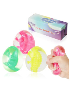 Juego de 3 Pelotas Antiestrés Dinosaurio WISYME 5.8 cm