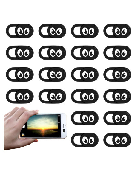 20 Cubiertas de Webcam Ultra Delgadas LXUEJIE 1.8x0.9cm