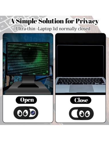 20 Cubiertas de Webcam Ultra Delgadas LXUEJIE 1.8x0.9cm