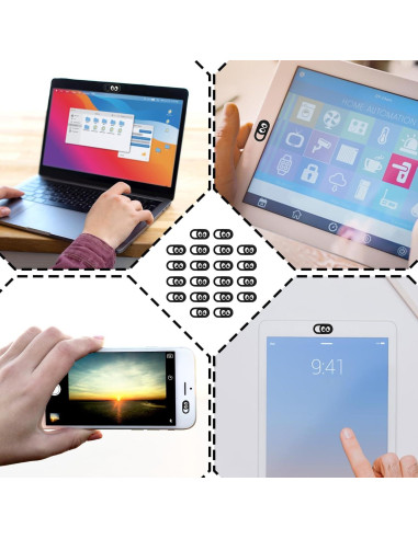 20 Cubiertas de Webcam Ultra Delgadas LXUEJIE 1.8x0.9cm