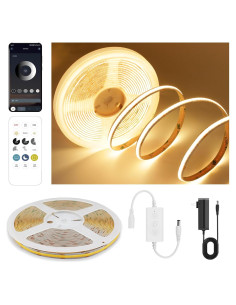 Tira LED COB 3m 2700K Pandery con control remoto y APP