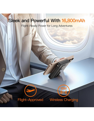 Cargador Portátil Magnético 16800mAh LYAOAO para iPhone