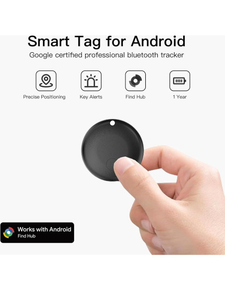 Etiquetas de seguimiento RAINDROPS para Android - Paquete de 4