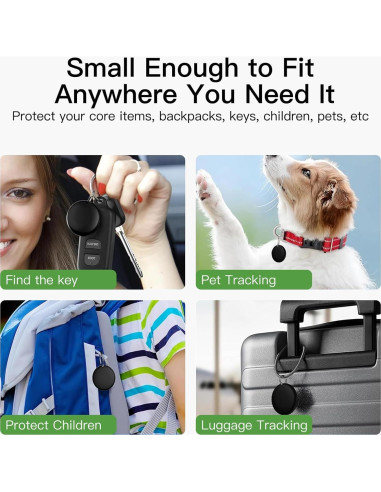 Etiquetas de seguimiento RAINDROPS para Android - Paquete de 4