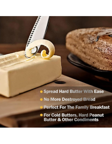 Cuchillo de Mantequilla Nevkha de Acero Inoxidable 7.62 cm