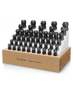 VCELINK Kit de 50 Conectores de Cable IP68 Nylon Negro