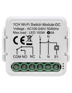 Módulo Interruptor Relé WiFi Ururtm 1CH 12/24V 100-240V
