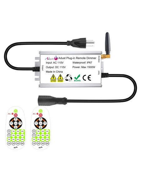 Atenuador Inalámbrico Exterior Adust 1500W IP67 con Control Remoto