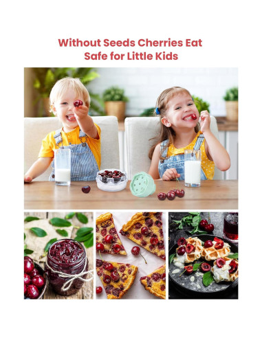 Quita Huesos de Cereza BLEAKTEIR Verde - Herramienta Rápida