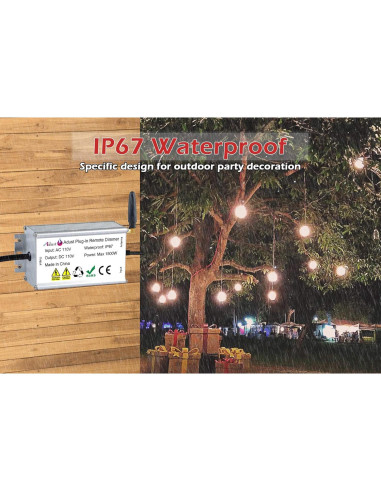 Atenuador Inalámbrico Exterior Adust 1500W IP67 con Control Remoto