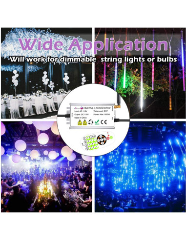 Atenuador Inalámbrico Exterior Adust 1500W IP67 con Control Remoto