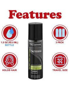 Spray para el cabello Tresemme Tres Two Extra Hold - 3 unidades de 42.5 g 2