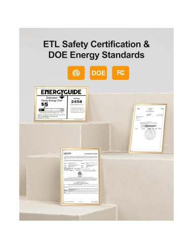 Ventilador de Techo CubiCubi 106.68 cm Negro con Luz y Control Remoto