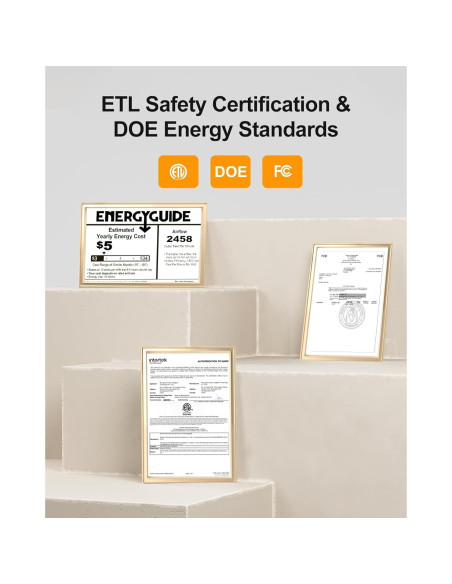 Ventilador de Techo CubiCubi 106.68 cm Negro con Luz y Control Remoto