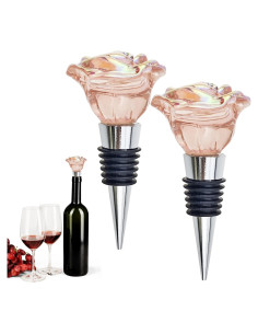 2 Tapones de Vino Rosado Arvintas - Corchos Reutilizables