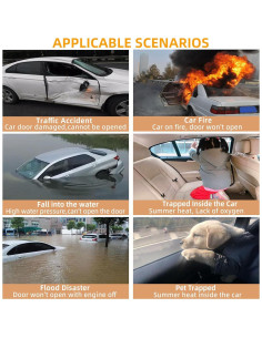 Cortador de Cinturón y Rompedor de Ventanas Autkbit A01 Oro 2