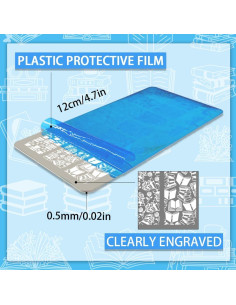 Placas de Estampado de Uñas PH PandaHall 3pcs 12x6 cm 2