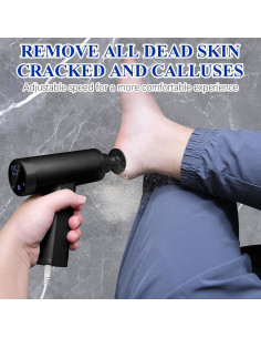 Removedor de Callos Eléctrico FCR-3 Ajustable 4500RPM Negro 2