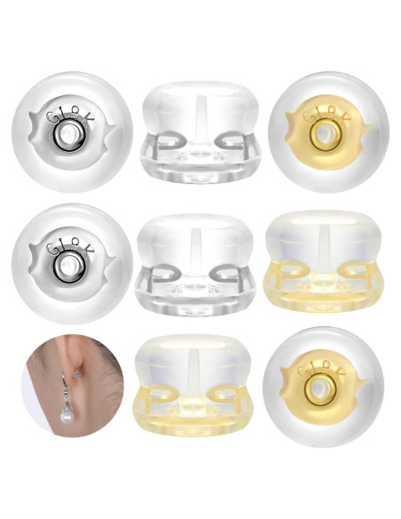 Resortes de Silicona JIACHARMED para Pendientes - 8 Pzs