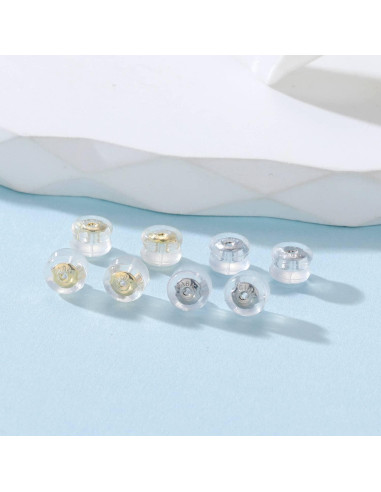 Resortes de Silicona JIACHARMED para Pendientes - 8 Pzs