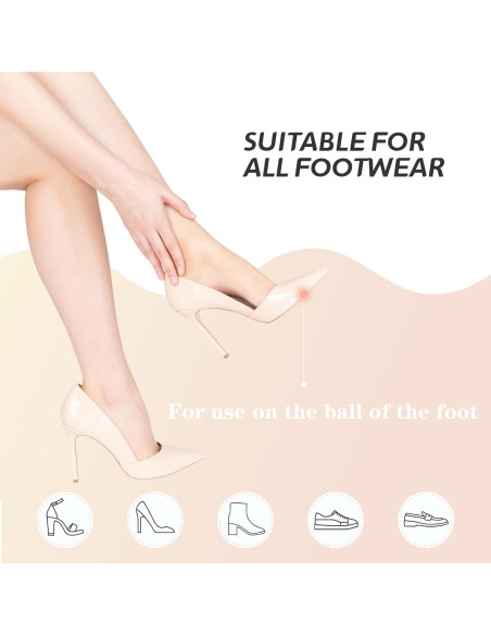 Almohadillas Metatarsales para Mujeres LeaOcaao - 3 Piezas