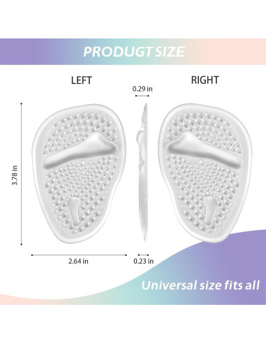 Almohadillas Metatarsales para Mujeres LeaOcaao - 3 Piezas