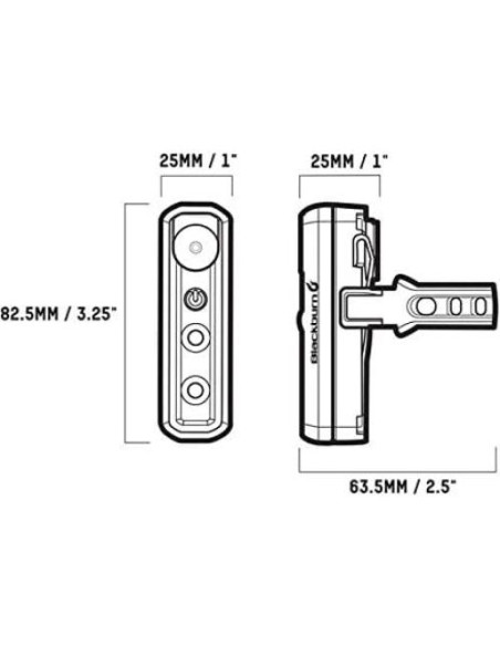 Luz Delantera y Trasera Blackburn 2'Fer-XL 200 Lúmenes Recargable