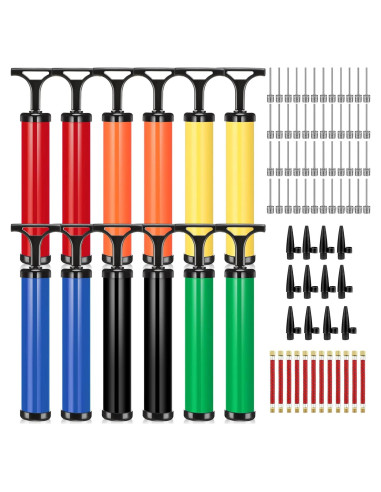 Kit de 12 Bombas de Aire Portátiles Aoriher para Balones