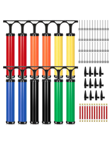 Kit de 12 Bombas de Aire Portátiles Aoriher para Balones Kit de 12 Bombas de Aire Portátiles Aoriher para Balones