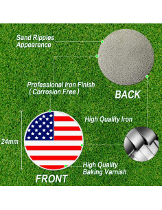 Marcadores de Pelota de Golf FINGER TEN con Clip para Sombrero 2