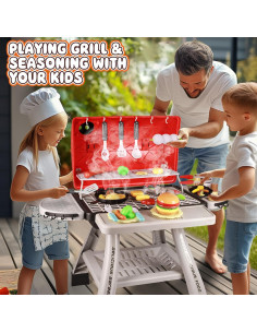 Juego de Cocina para Niños Pickuparts BBQ 2 Niveles Rojo 2