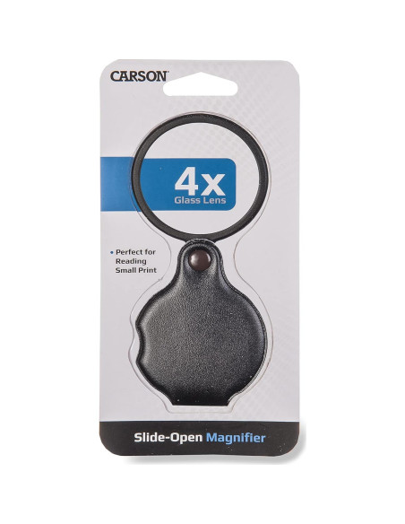 Lupa Plegable Carson GN-11 4x con Funda Protectora Lupa Plegable Carson GN-11 4x con Funda Protectora