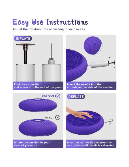 Cojín Inestable SpaseMaxxx 34 cm con Bomba Inflación Cojín Inestable SpaseMaxxx 34 cm con Bomba Inflación