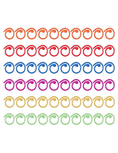 60 Marcadores de Puntos de Costura Metalicos Hariendny - Coloridos