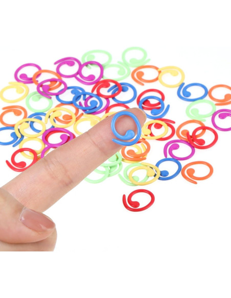 60 Marcadores de Puntos de Costura Metalicos Hariendny - Coloridos