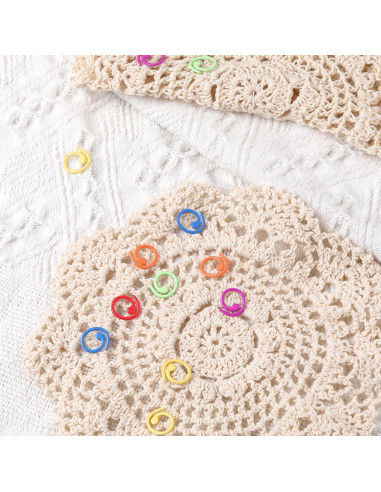 60 Marcadores de Puntos de Costura Metalicos Hariendny - Coloridos