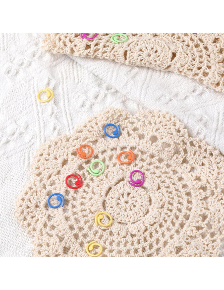 60 Marcadores de Puntos de Costura Metalicos Hariendny - Coloridos